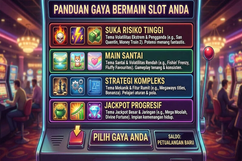 Tips Memilih Slot Sesuai Kepribadian Pemain