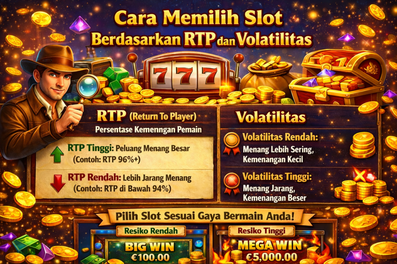 Cara Memilih Slot Berdasarkan RTP dan Volatilitas