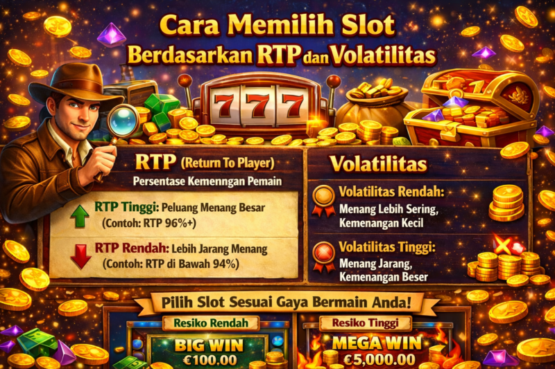 Cara Memilih Slot Berdasarkan RTP dan Volatilitas